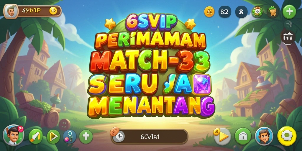 Tampilan gameplay menarik di 6SVIP saat mencocokkan objek.