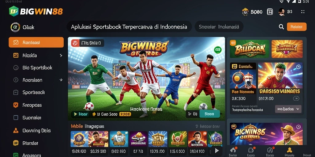 Tampilan screenshot BIGWIN88 menunjukkan pengalaman taruhan olahraga yang menegangkan.