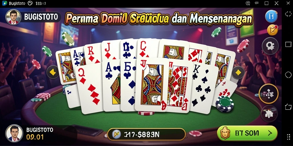 Screenshot gameplay BUGISTOTO yang menunjukkan keseruan permainan Domino.