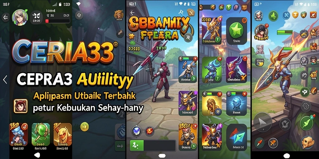 Tampilan menarik CERIA33 untuk aplikasi Utility yang praktis.