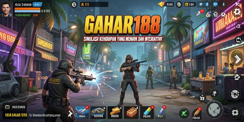 Tampilan gameplay menarik dari GAHAR188 yang menunjukkan simulasi kehidupan.