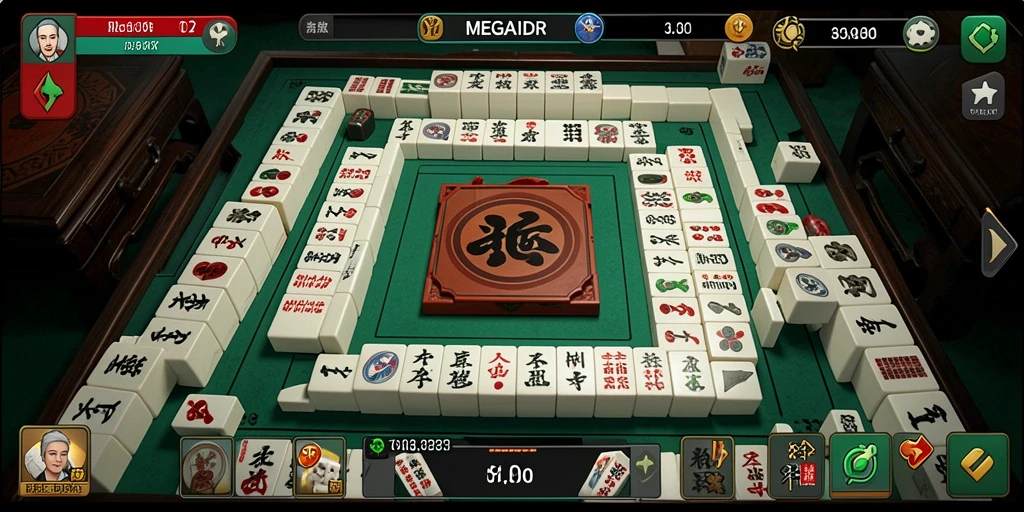Gameplay seru dan menantang dalam MEGAIDR Mahjong.