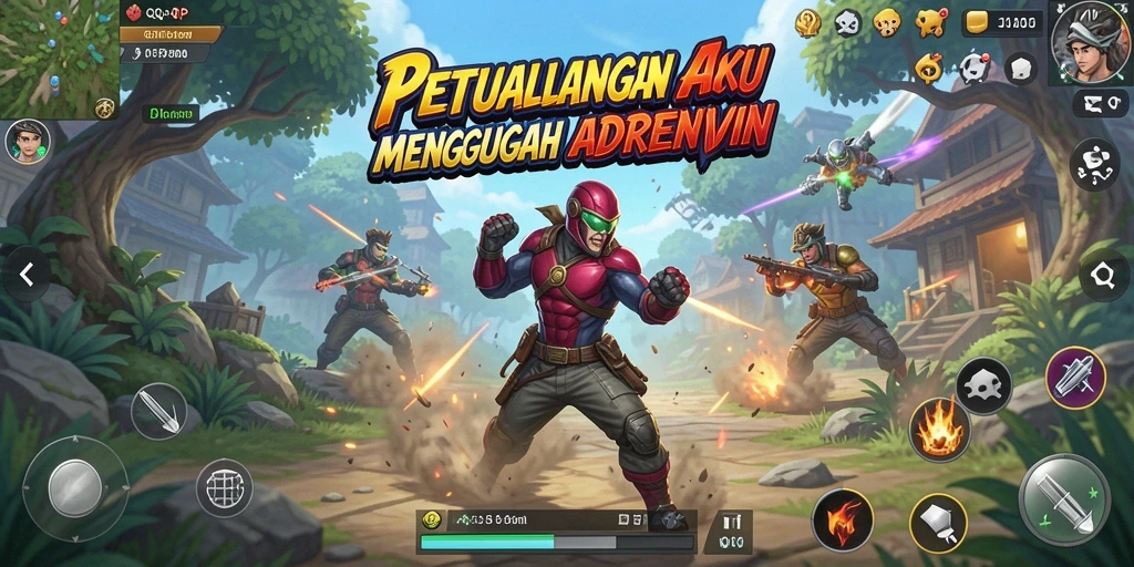 Menampilkan aksi mendebarkan dalam gameplay QQRP yang seru.