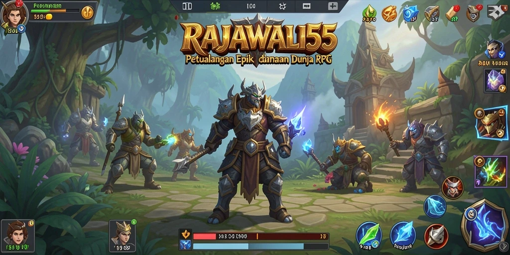 Tampilan menakjubkan dari gameplay RAJAWALI55 yang penuh aksi.
