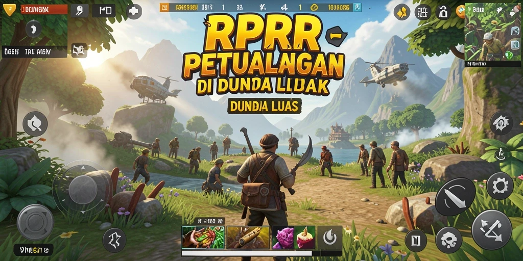 Tangkapan layar dari gameplay RPRR yang menunjukkan dunia terbuka yang menakjubkan.