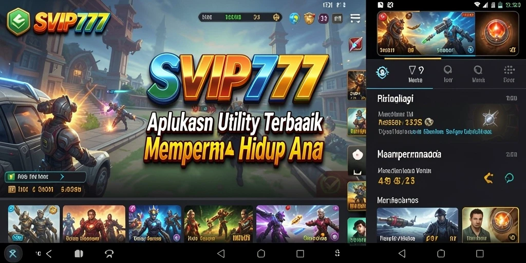 Screenshot SVIP777 menampilkan antarmuka pengguna yang modern dan intuitif.